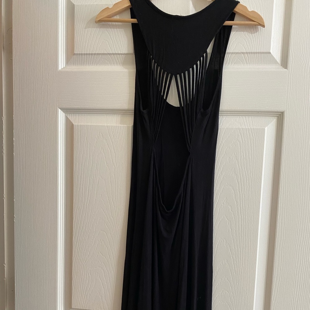 Black maxi dress , back out